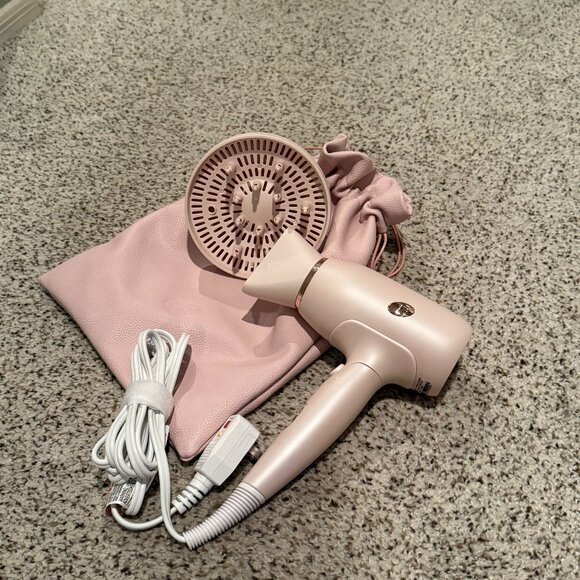 T3 Micro | Afar Travel Hair Dryer + Diffuser Attachment | Satin Blush - Picture 1 of 9